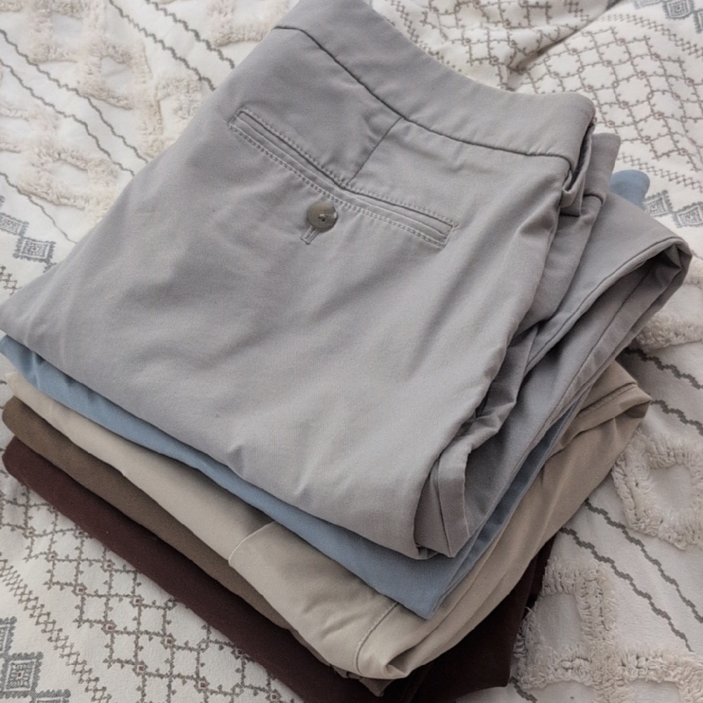 Express Men's Hyper Stretch Chinos Light Gray 34x32 EUC - Picture 6 of 7